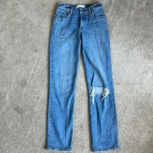 Abercrombie 90s straight low rise